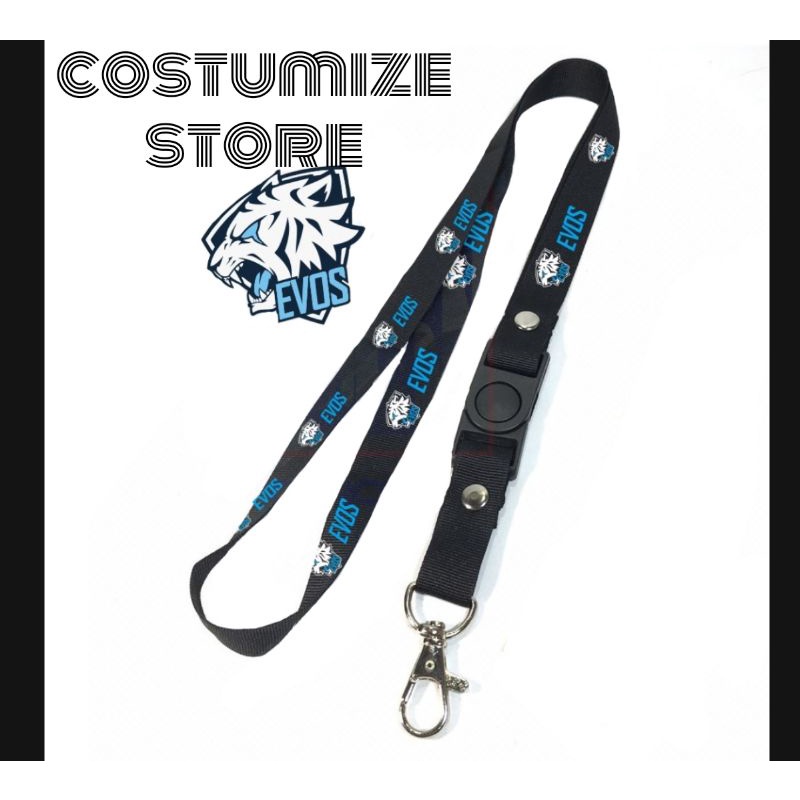 

lanyard EVOS ESPOER GAMERS GAMING GAME gantungan kunci / tali lanyard gantungan leher id card name tag kartu nama / pods