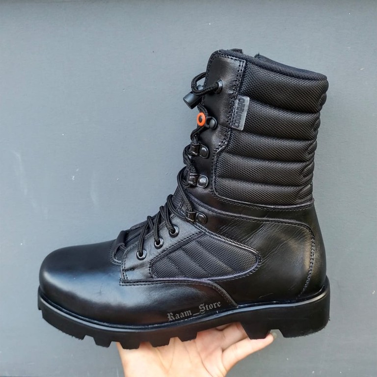 Sepatu Pdl Tni Au Jatah Terbaru 2021 Kulit Asli Caanggo Militery Tinggi 10 inc-5