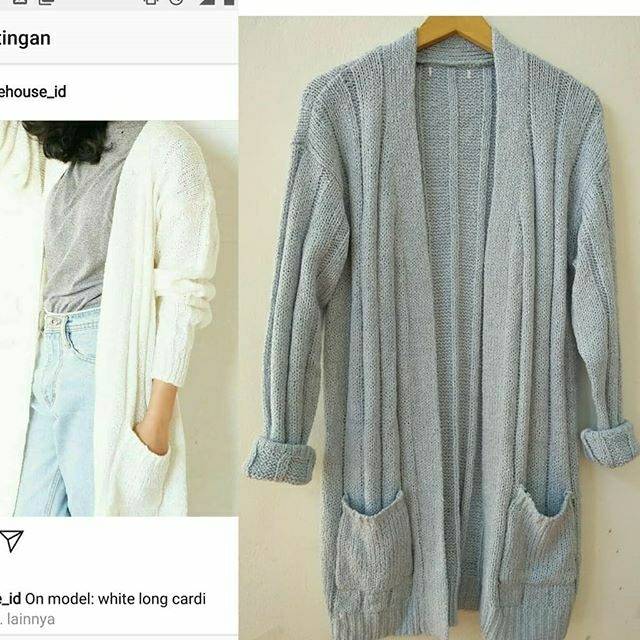 Preloved oversized cardigan - preloved long cardigan - long knit outer  - preloved long cardigan