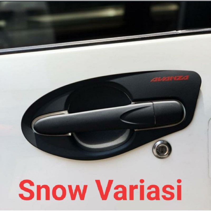 Paket outer + handle exclusive hitam doff All new avanza tahun 2012-2020