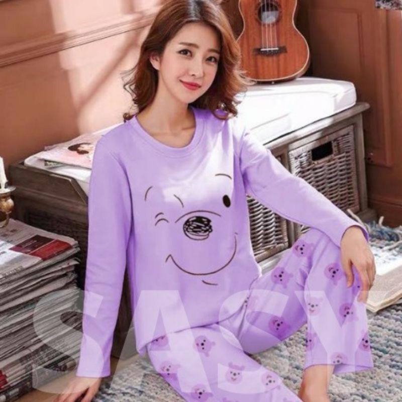 COD SETELAN BAJU TIDUR WANITA SETELAN WANITA IMPORT SETELAN PIYAMA WANITA