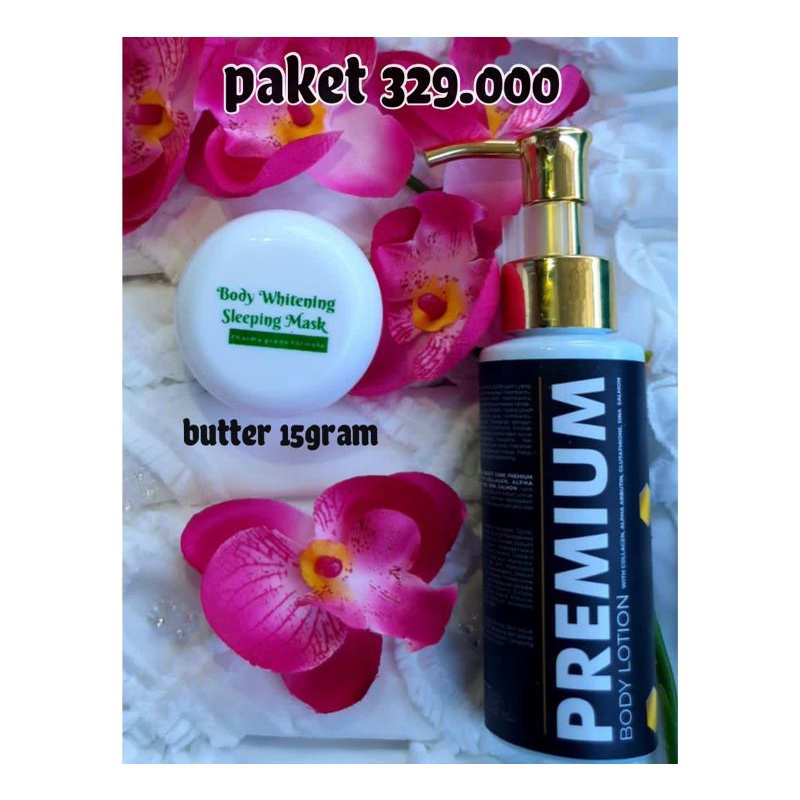 FREE GIFT, PAKET HEMAT 329K, LOTION PREMIUM RISDA SKIN GLOW, PEMUTIH BADAN BPOM