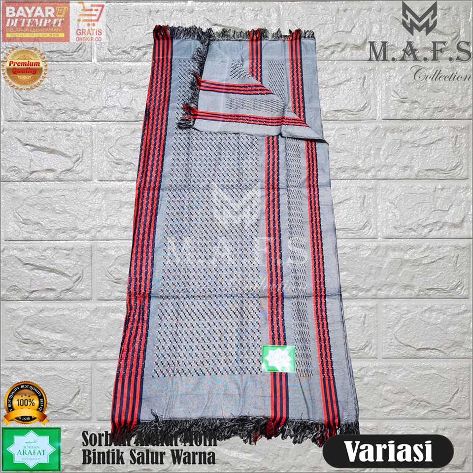 SORBAN HAJI SORBAN MOTIF BINTIK SALUR MURAH