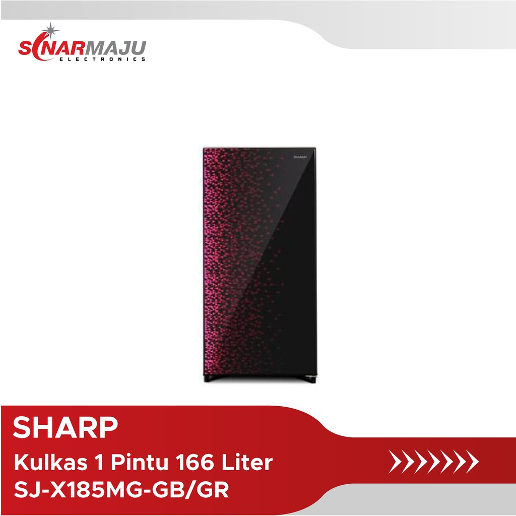 Kulkas 1 Pintu Sharp 166 Liter SJ-X185MG-GB/GR / SJ-X185MG
