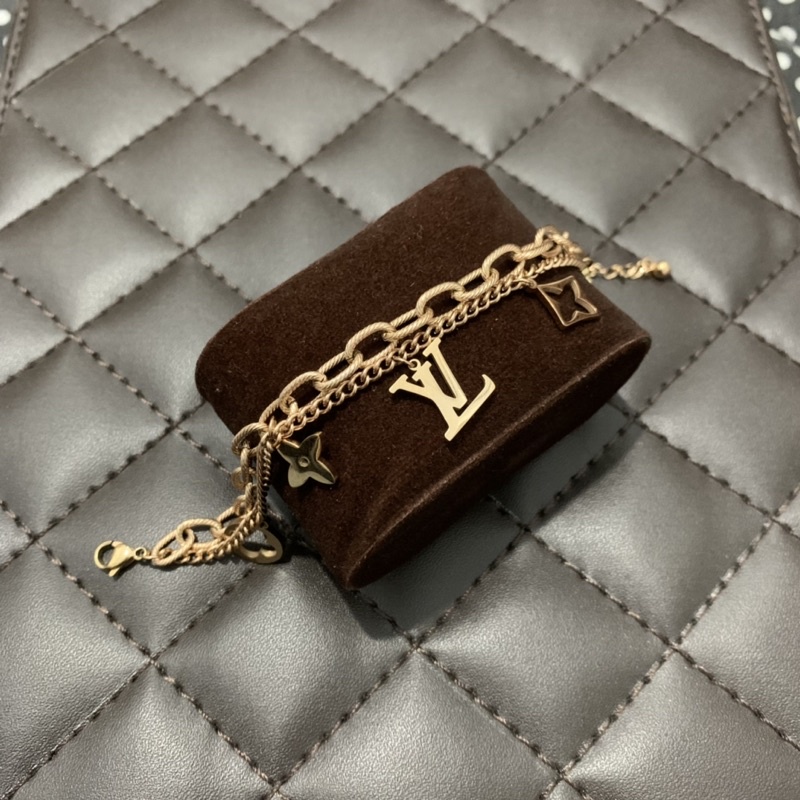 Gelang Rantai Titanium LV (Rosegold)