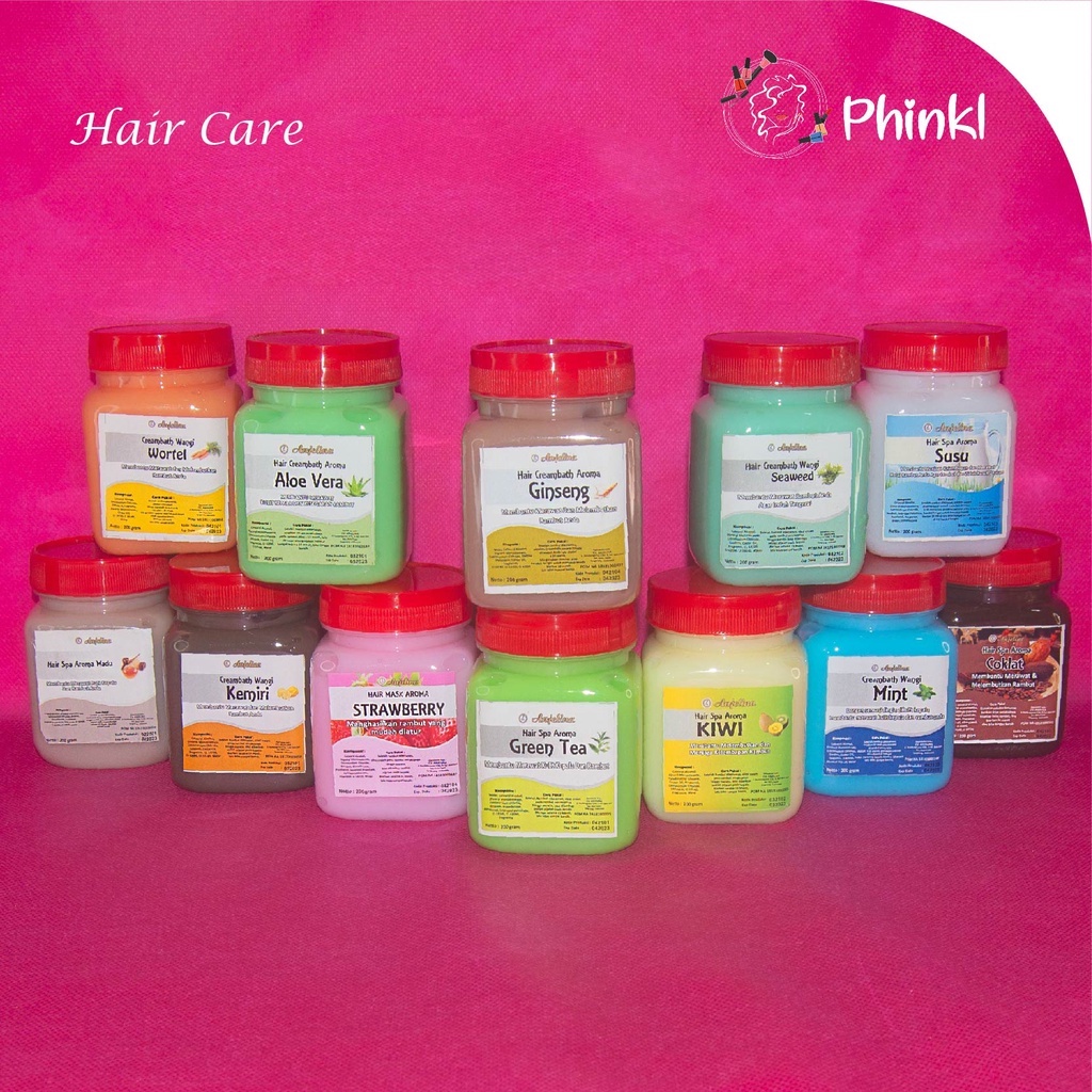 `ღ´ PHINKL `ღ´ Hair mask ala salon MURAH (BPOM) masker rambut lembut mengurangi kusut keratin wangi