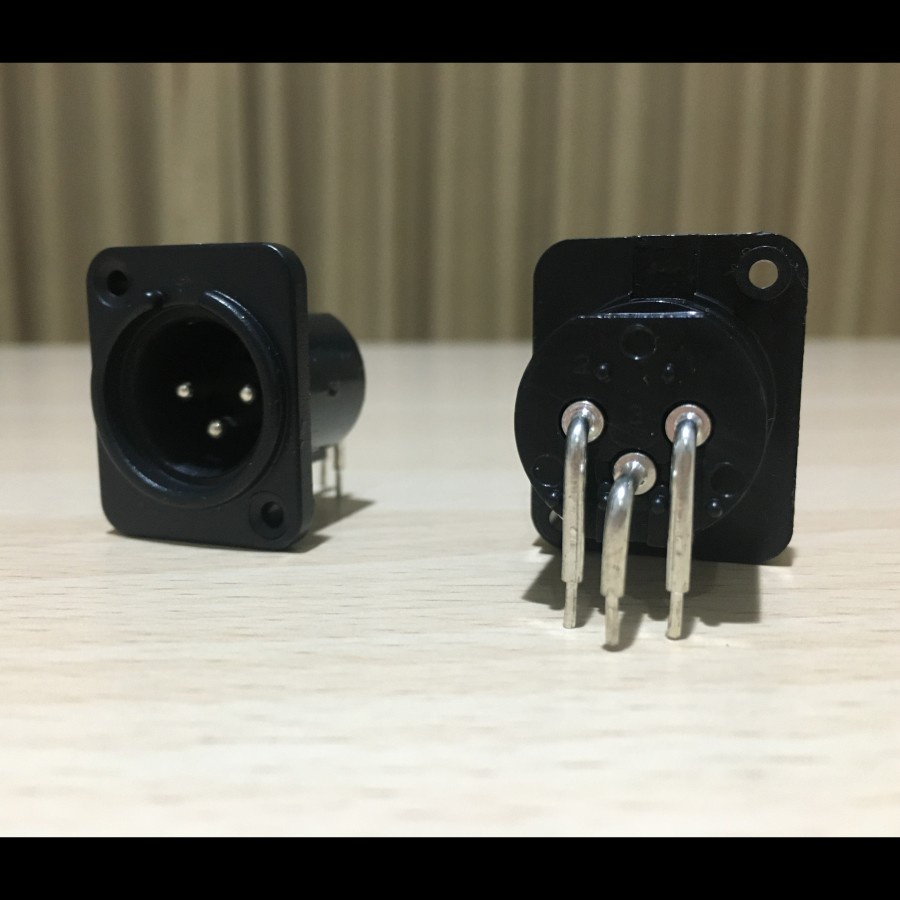 JACK CANON XLR BODI BODY SASIS KOTAK PVC PLASTIK HITAM