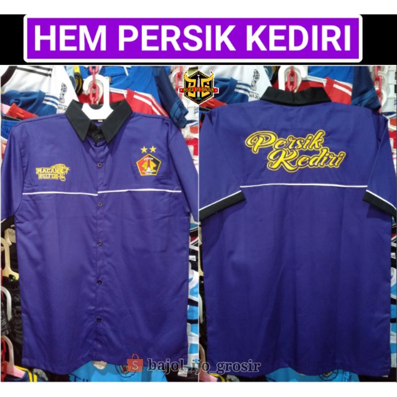 Hem PERSIK Kediri Ungu MACAN PUTIH Kemeja Persikmania 1950 Terbaru Lokal