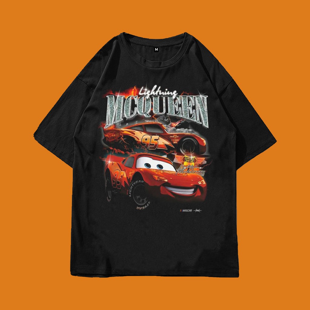 NASCAR Lightning Mcqueen racing tee vintage style oversize