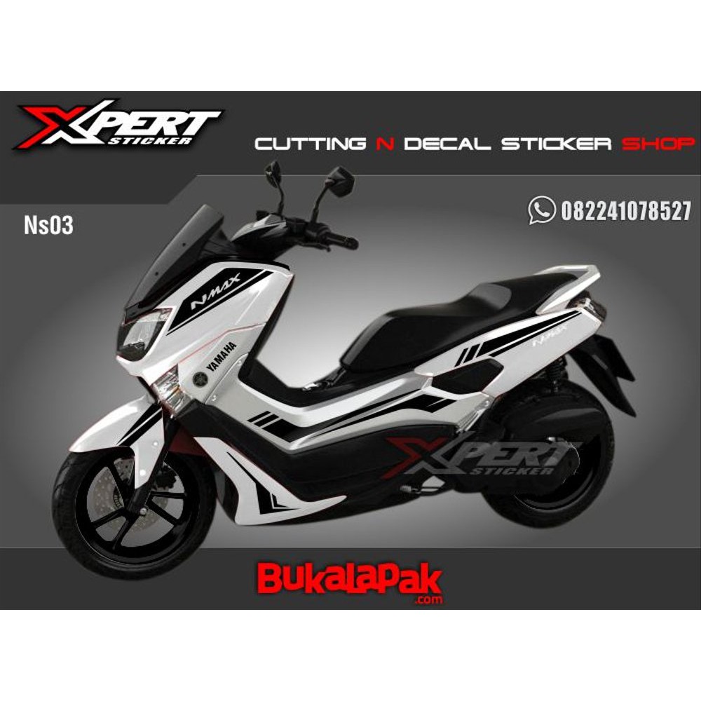 Stiker Cutting Nmax Putih Cutting Sticker Nmax Merah Striping Nmax