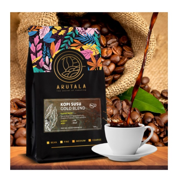 

dv-Kopi Bali Robusta - Kopi Susu Gold Blend - 500 gram-by ARUTALA Coffee