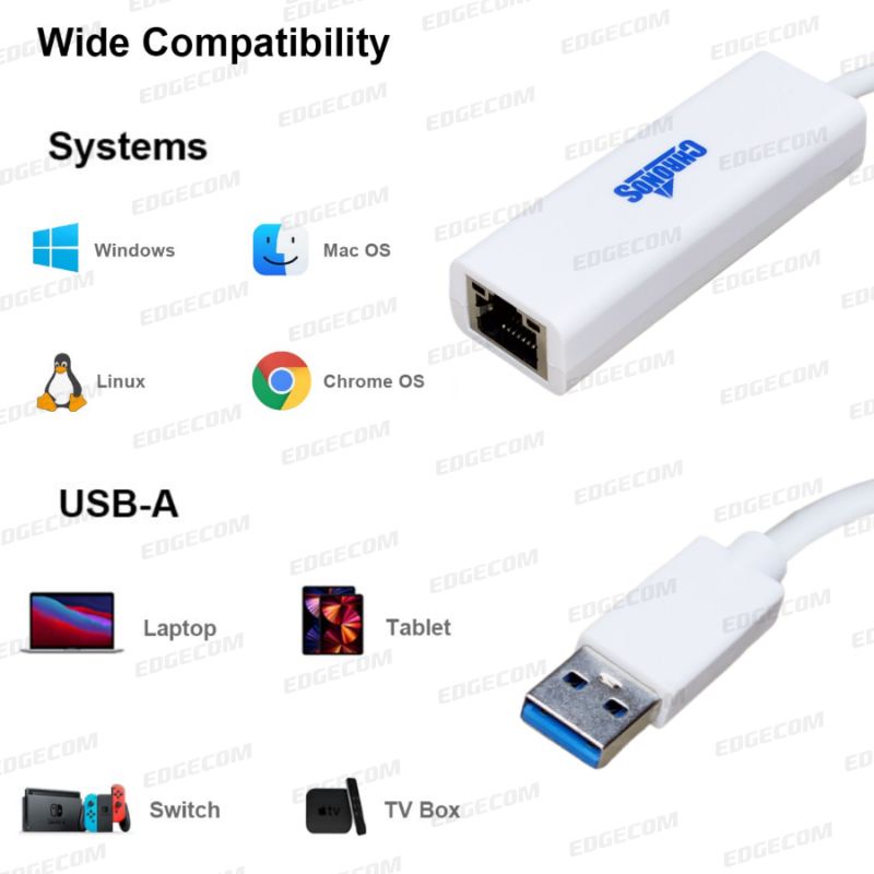 USB 3.0 to Gigabit Ethernet Adapter 1000Mbps CHRONOS