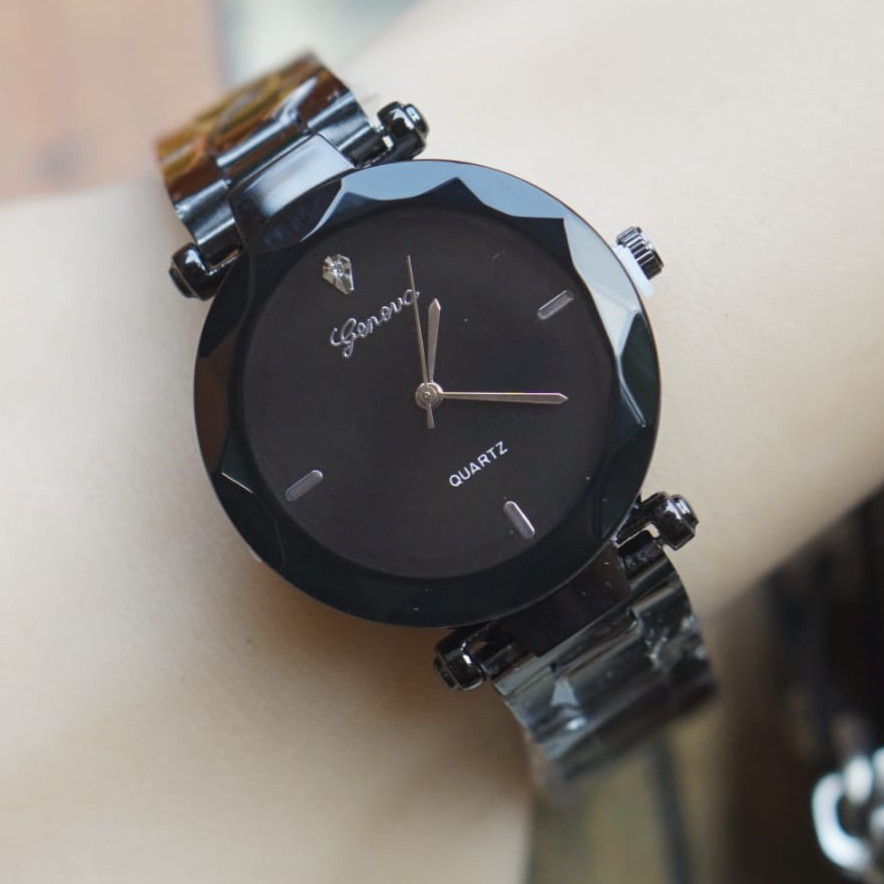 [ READY 6 WARNA ] JAM TANGAN MURAH WANITA ORIGINAL GENEVA TALI RANTAI BALOK // GN031-1