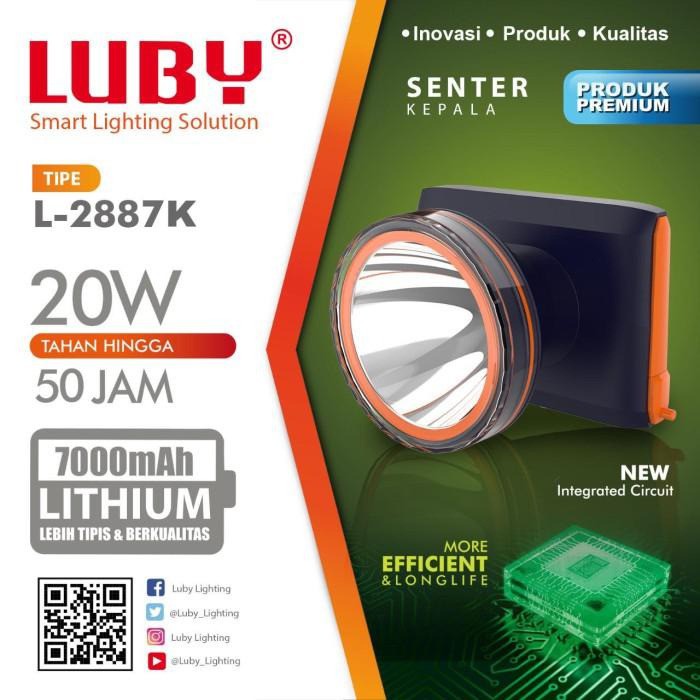 SENTER KEPALA LUBY L-2887K 20 WATT