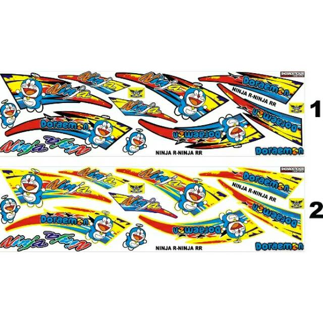 Striping ninja rr doraemon kuning lis body ninja rr kuning variasi custom doraemon