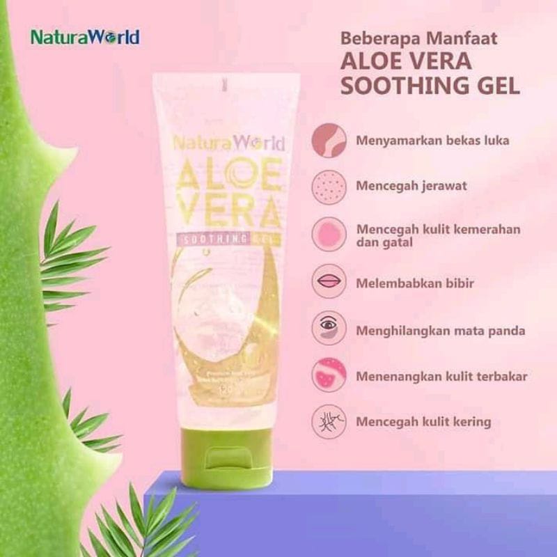 Aloevera Soothing Gel by Natura World 100% Original