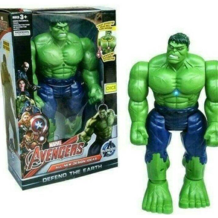 MAINAN ROBOT HULK BESAR JALAN SUARA LAMPU / MAINAN HULK BATERAI MURAH