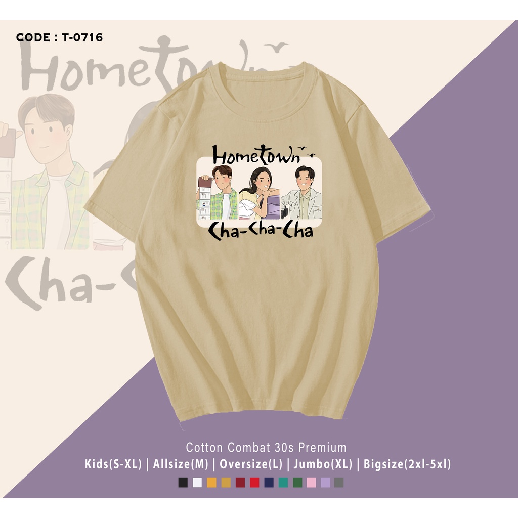 T-SHIRT / KAOS K-DRAMA HOMETOWN CHACHA / REAL PICTURE / BAJU COUPLE / BEST SELLER