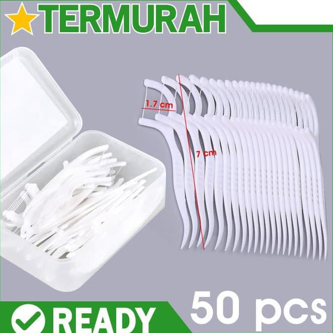 Xiaomi Doctor Bei Dental Floss 50pcs dr benang tusuk gigi dentalfloss MURAH