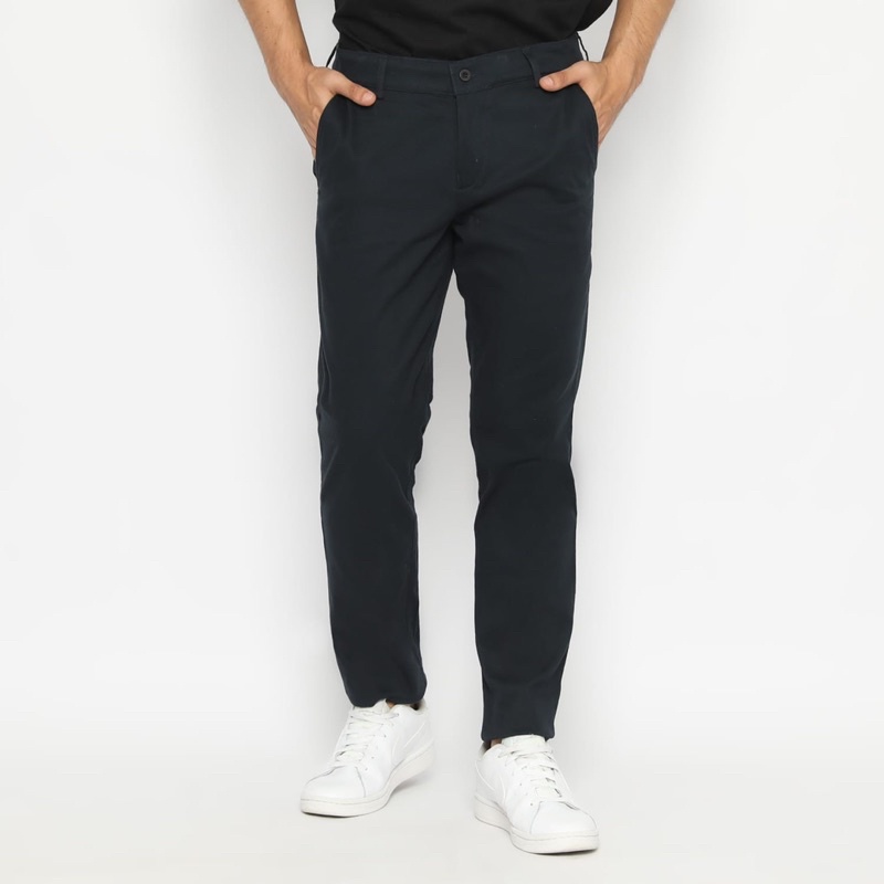Code Male Chino Stretch Pants Slimfit Jarvis Navy Blue