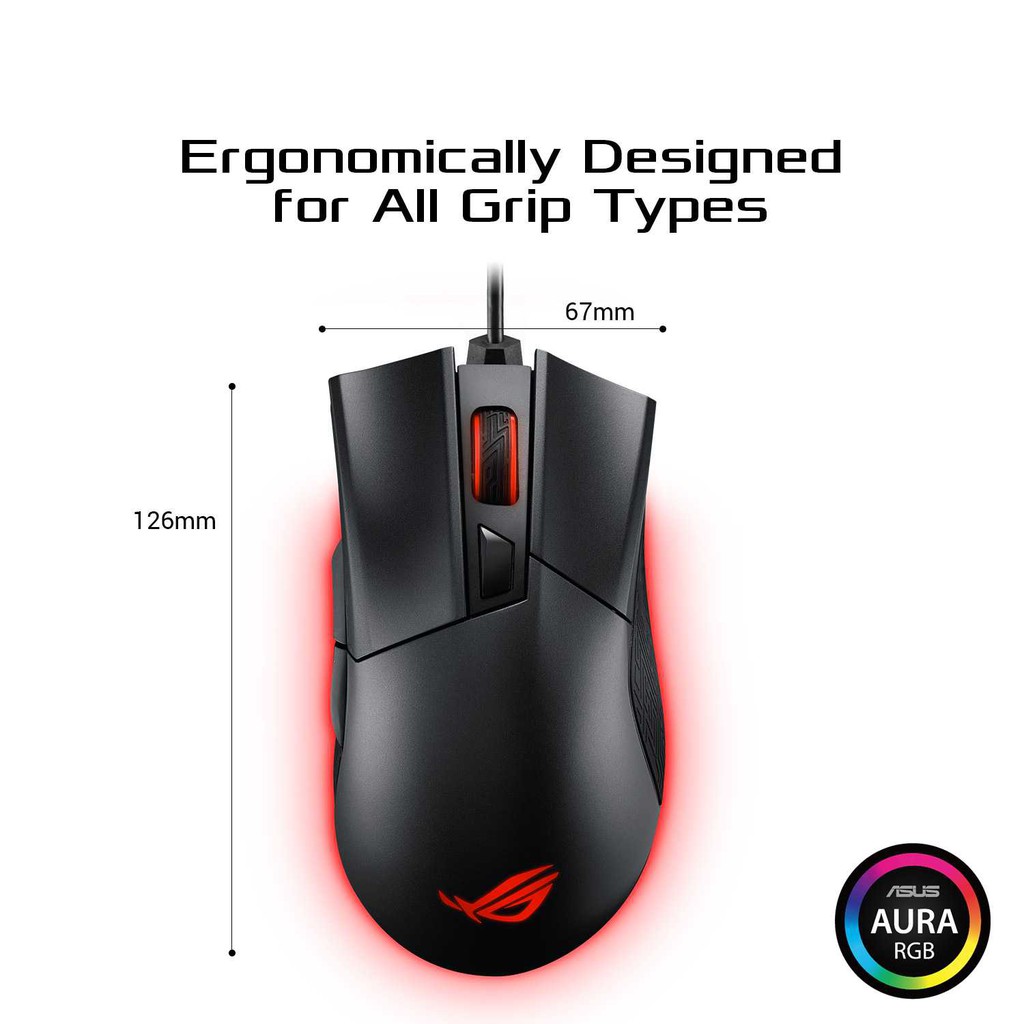 Asus ROG Gladius II - RGB Aura Sync 12000DPI P502 Mouse Gaming 2