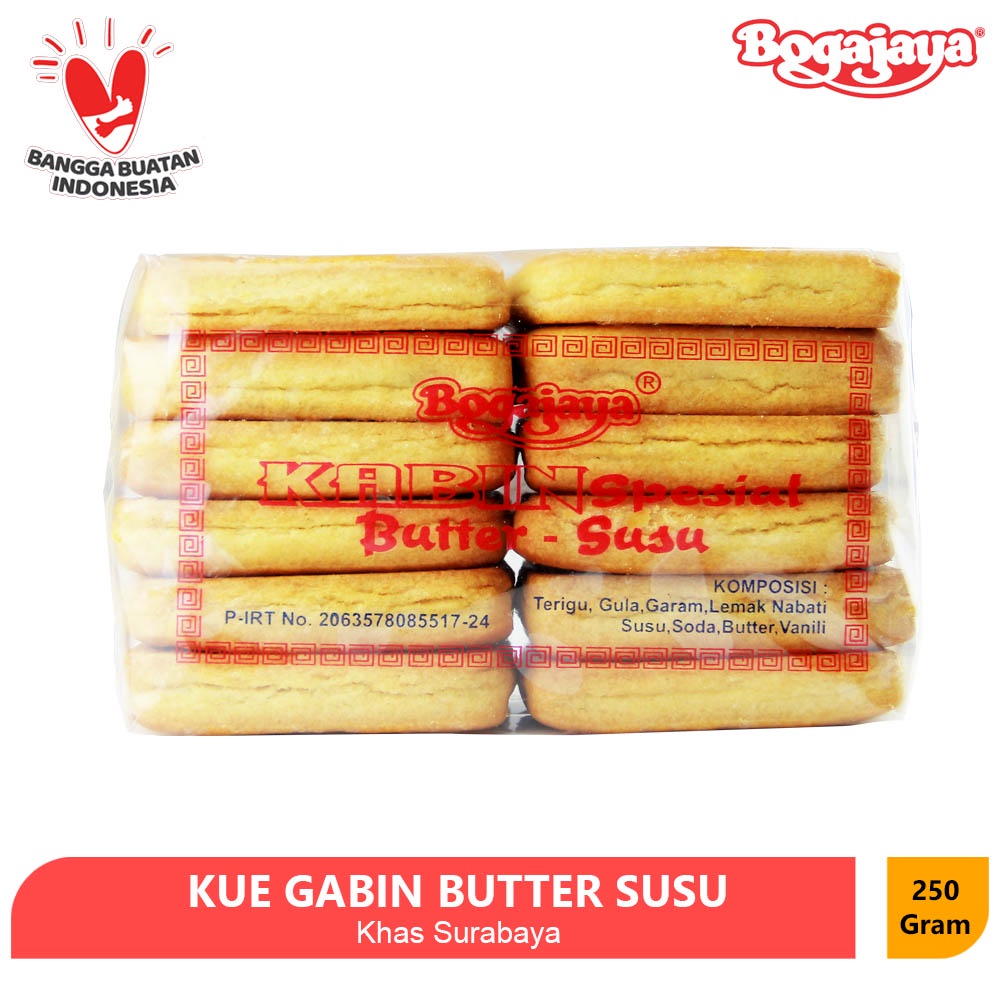 

KUE GABIN BUTTER SUSU BOGAJAYA 250 GRAM / BISKUIT ENAK MANIS GURIH OLEH-OLEH SURABAYA