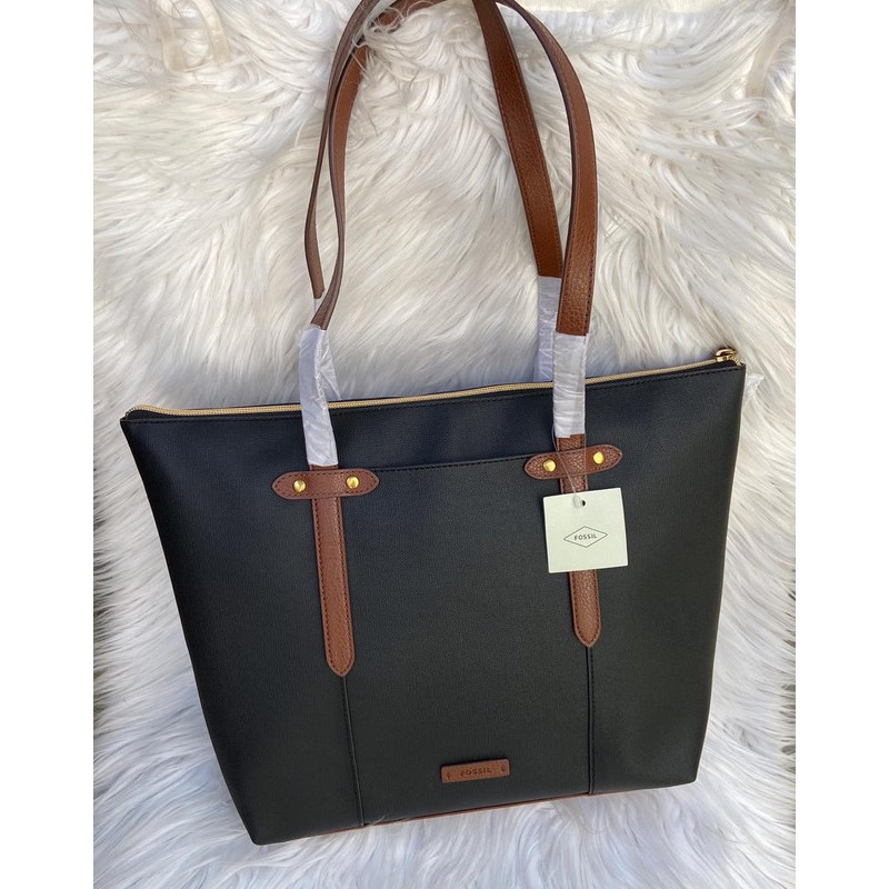 tas fossil felicity tote black multi