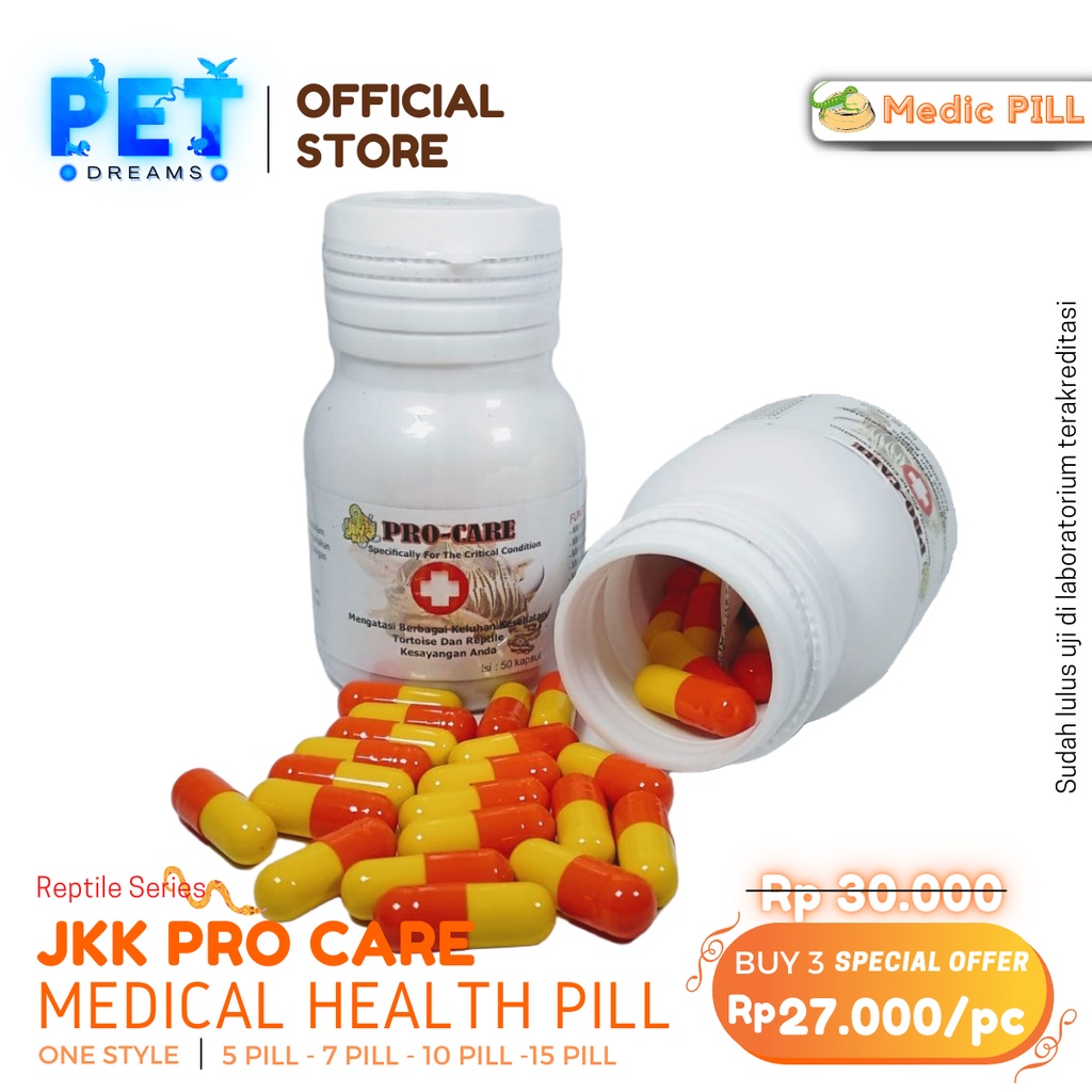 PROMO JKK PRO CARE ECERAN KAPSUL OBAT KURA FLU PILEK PNEUMONIA MOGOK MAKAN SAKIT MATA SULCATA