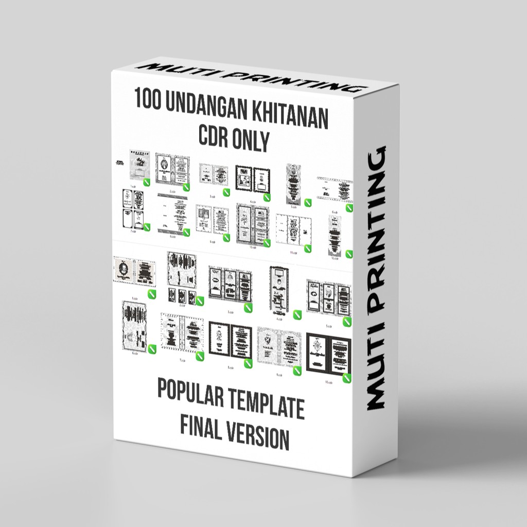 100 Undangan Khitanan Cdr Only - Coreldraw Template