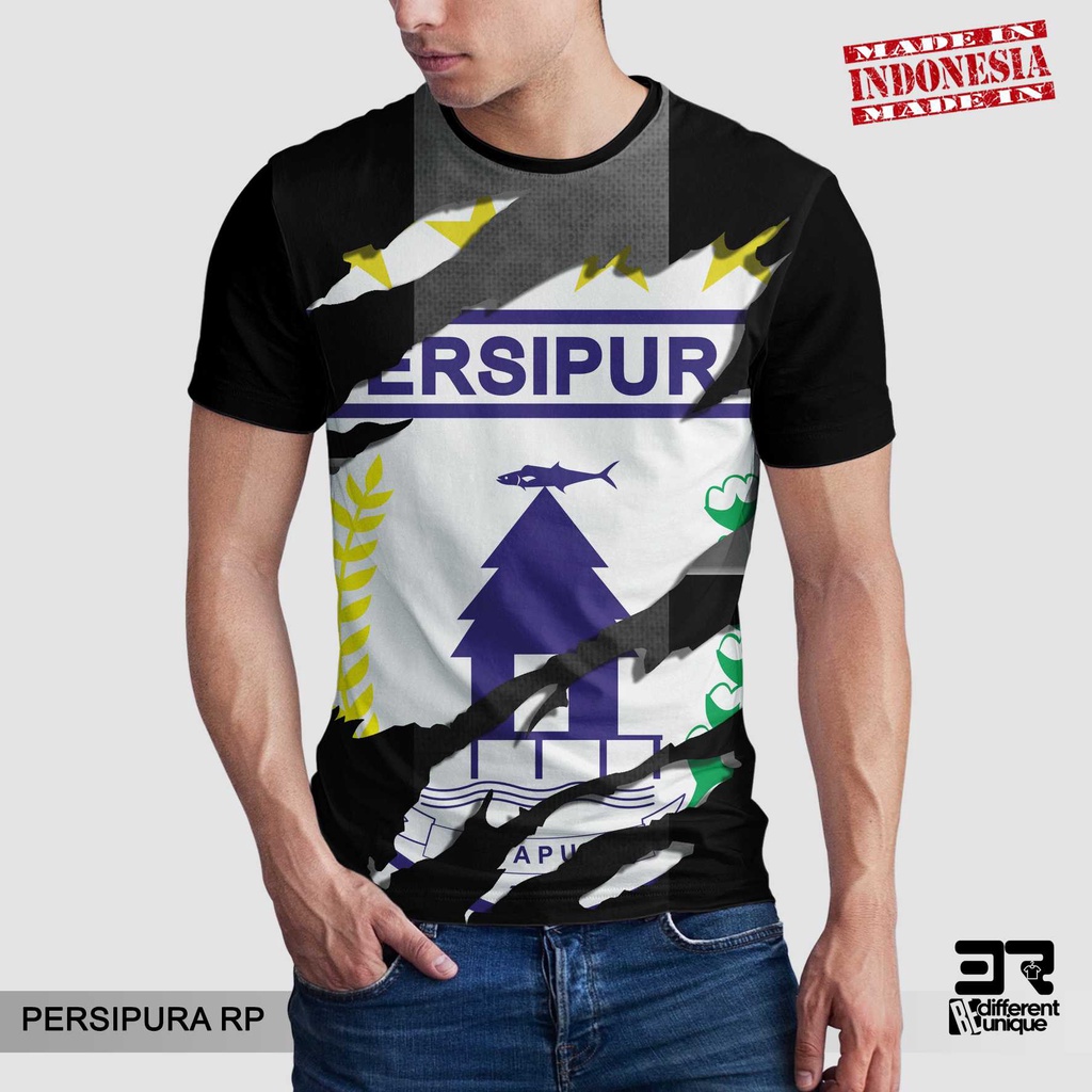 [ COD ] KAOS PRINTING GAMBAR TEAM SEPAKBOLA PERSIPURA JAYAPURA RP - BAJU SEPAK BOLA DISTRO ORIGINAL 