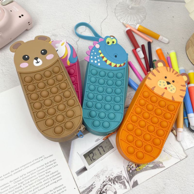 

Tas Pensil Pop it / Dompet / Tempat Pensil Pop it Karakter