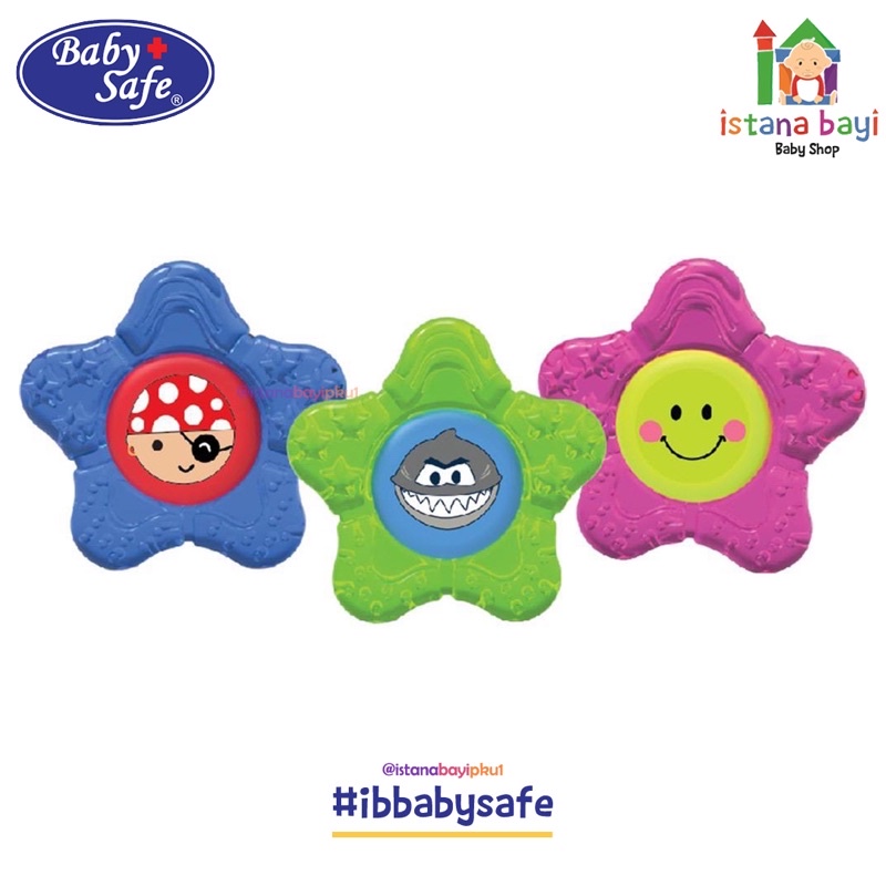 Baby Safe Rattle Star Teether Filled with Purified Water - Mainan Gigitan Bayi Bentuk Star TT010 /Teether bayi