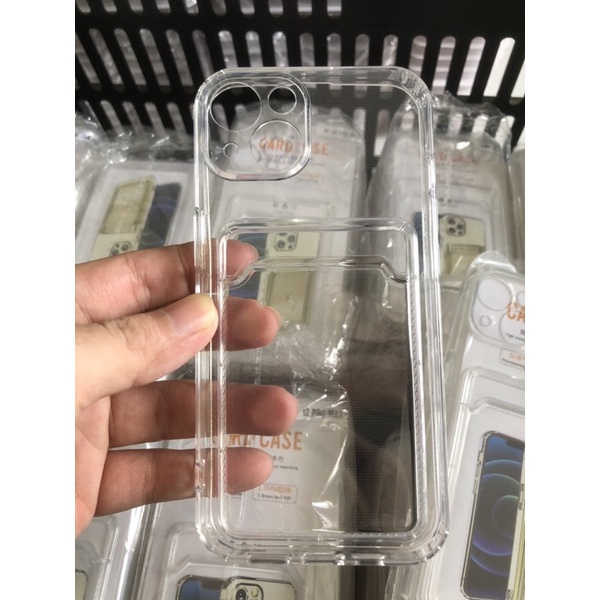 Wallet Case Iphone 14 plus 11 termurah 12 13 14 pro max 7 8 PLUS X XS MAX XR 11 12 13 MINI PRO PROMAX BENING Clear Case Card Holder Soft TPU IP053