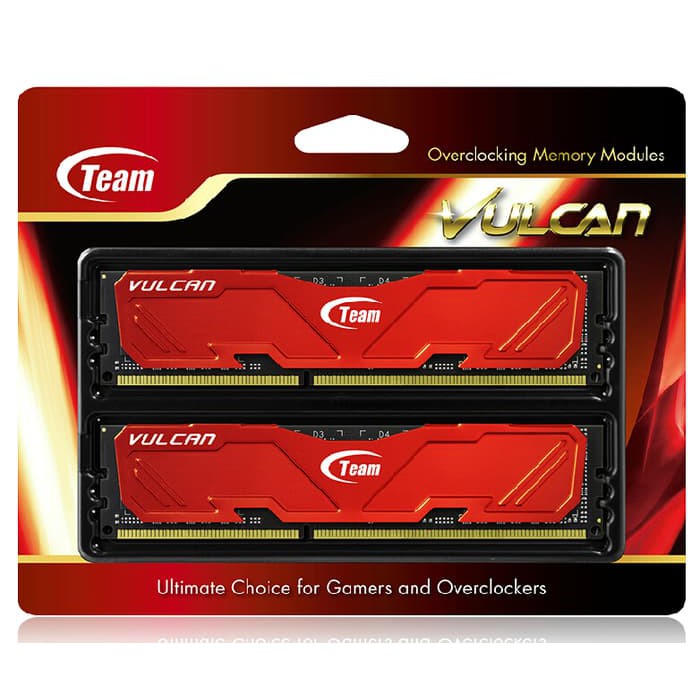 RAM Team Xtreem Vulcan DDR3 PC19200 2400Mhz 16GB Dual Channel (2X8GB)