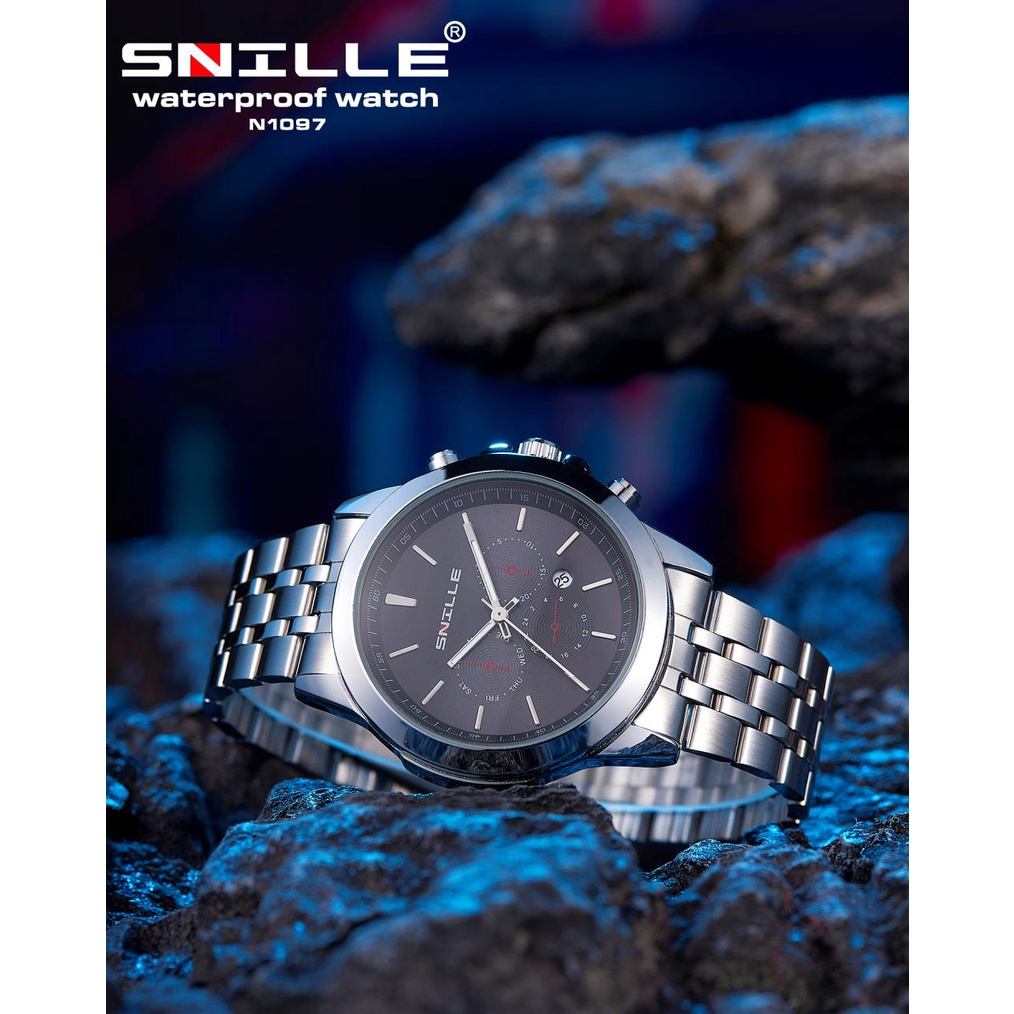 Snille Jam Tangan Rantai Wanita Unisex Original Asli Anti Air Waterproof 1097