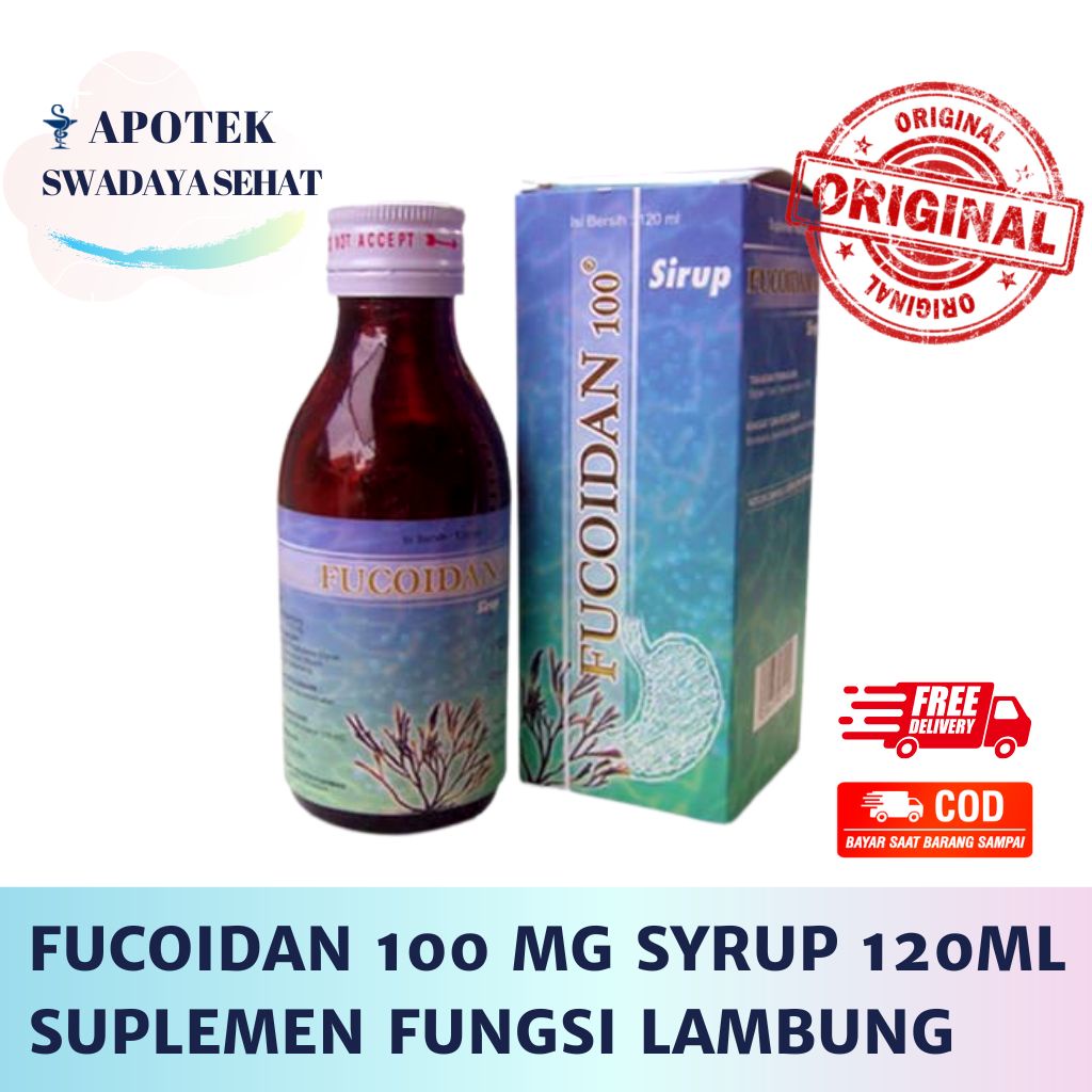 FUCOIDAN 100 MG SYRUP 120 ML - Suplemen Kesehatan Obat Fungsi Lambung Sirup