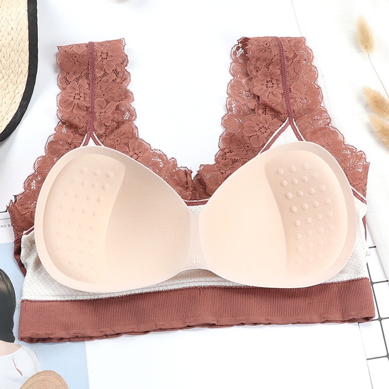 Bra Wanita Bralette Backless Renda Pakaian dalam Wanita Tanpa Kawat MALL SHOPPING