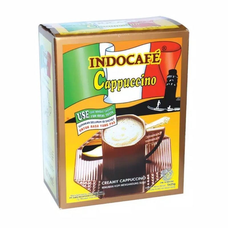 

INDOCAFE COFFEMIX CAPPUCINO BOX 5X25 GR