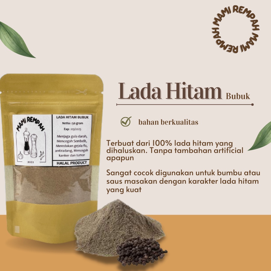 

LADA HITAM BUBUK 100 gram