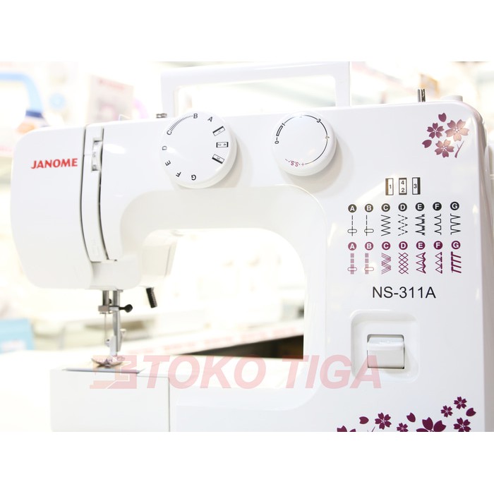 Mesin Jahit JANOME NS-311A / NS311A (Portable Multifungsi Mini)