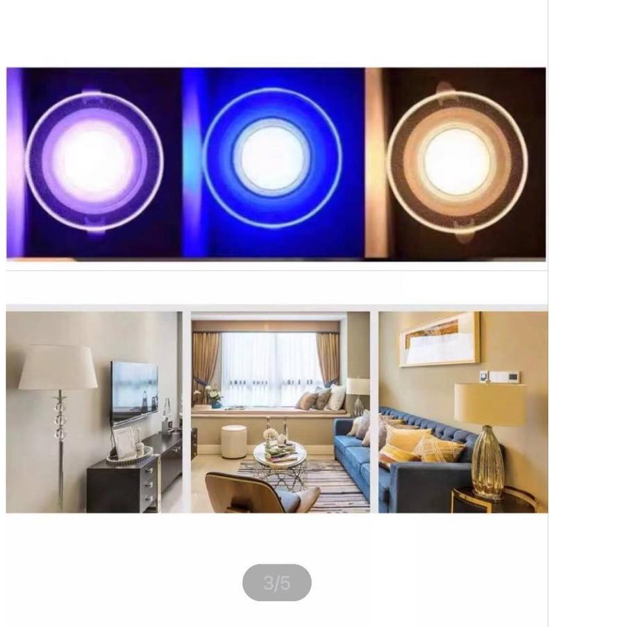 Xpress LAMPU DOWNLIGHT LED 3 WARNA 6WATT KUNING BIRU UNGU PANEL LED LAMPU PLAFON