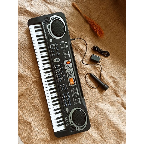 Taffstudio Digital Electronic Keyboard 61 Keys - HM 3366 Black