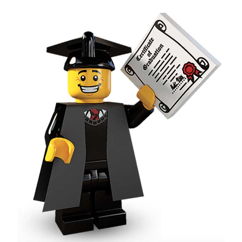 lego graduation figure