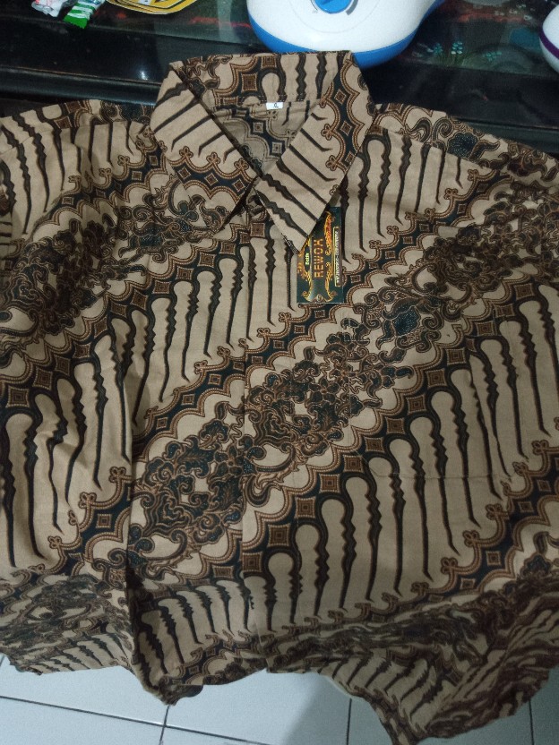 Kemeja Batik M L Xl Xxl Motif Kujang Siliwangi Seragam Batik Kantor Seragam Pesta Kekinian