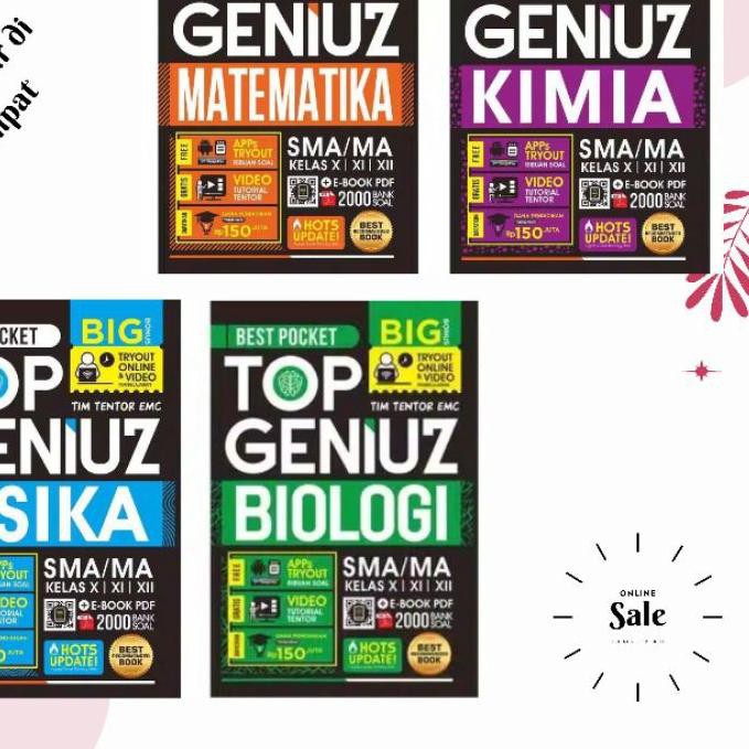 ✤2.2✤ Banyak Peminat BUKU SMA TOP GENIUS FISIKA,KIMIA,BIOLOGI,MATEMATIKA .,..,.,,,,.,