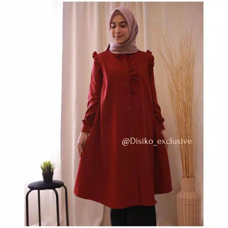 Olla Tunik Katun Toyobo / Tunik polos / Busui