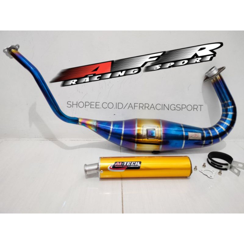 Knalpot Ninja R RR Aitech Bluemoon Silincer Gold Cobra