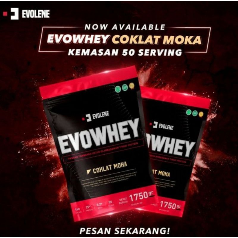 Evelone Evowhey 1.750 Gram 50 Sachet BPOM HALAL Harga Grosir