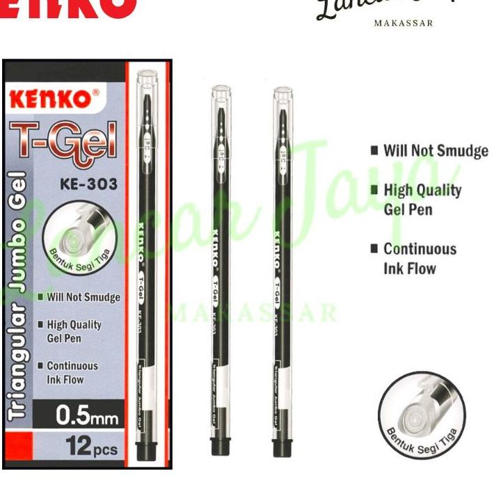 

Beli Segera ♢ Pulpen gel kenko KE-303 T-gel ( 12 pcs ),,,