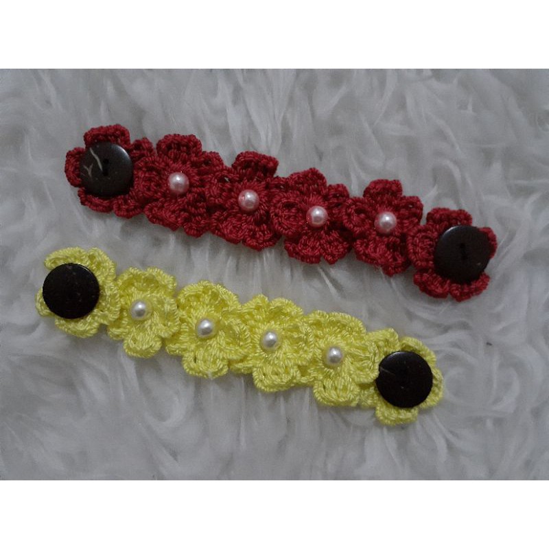 Konektor Masker Rajut Bunga Mutiara